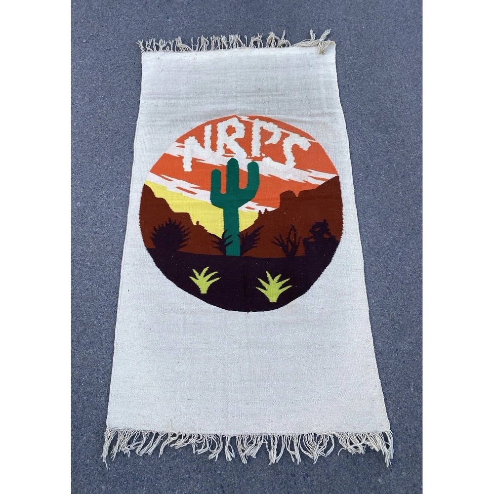 70s New Riders of the Purple Sage Tapestry Rug Grateful Dead 76x42 Jerry Garcia